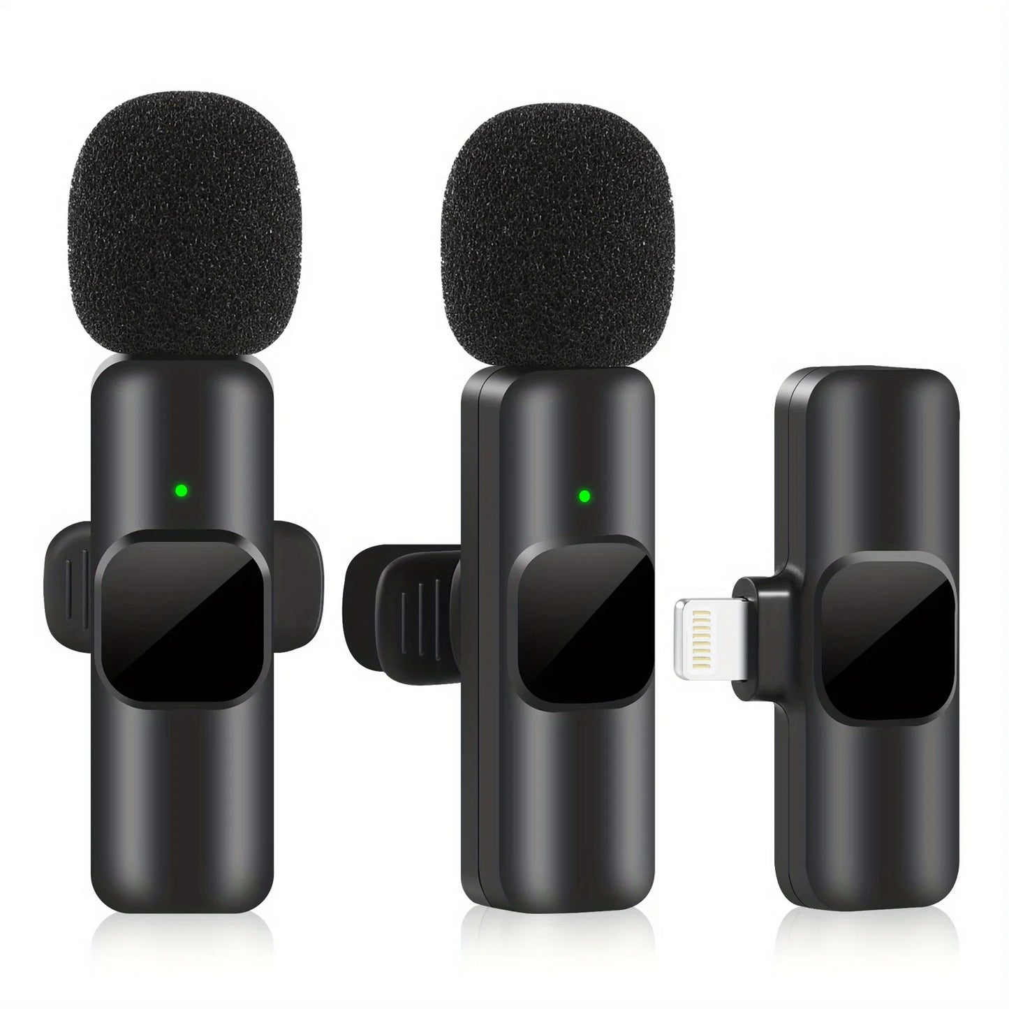 Professional Wireless Lavalier Microphone Perfect for Interviews Podcasts,Vlogs Videos for Iphone&Ipad-For Android,Ios and 3.5Mm